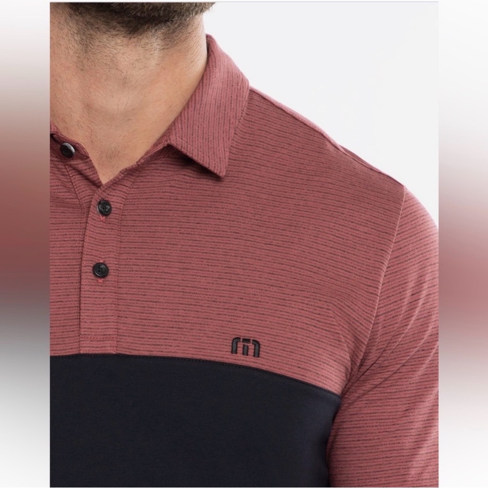 TRAVISMATHEW RIVERBANK GOLF POLO ROAN ROGUE Size Medium - Picture 2 of 12